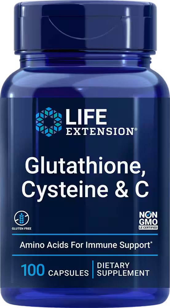 Амінокислоти Life Extension Glutathione Cysteine and C 100 cap