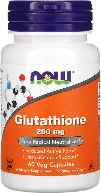 Амінокислоти Now Glutathione 250 mg 60 cap