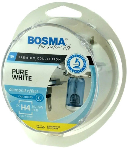Автолампа Bosma Pure White H4 2pcs