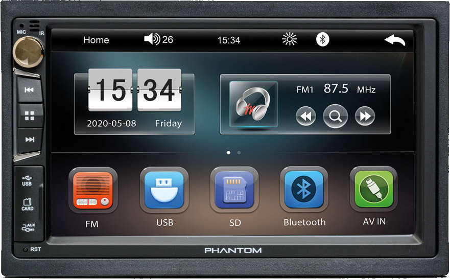 Автомагнітола Phantom DVX-729