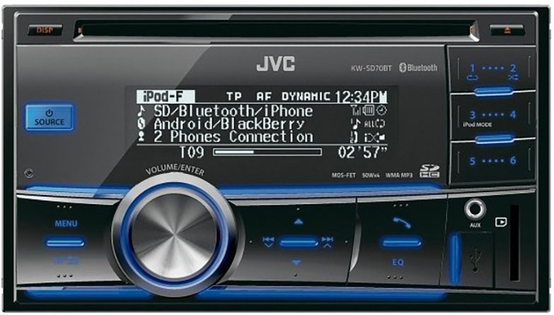 Автомагнитола JVC KW-SD70BT
