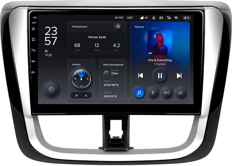 Автомагнитола Teyes X1 232Gb Toyota Yaris L (2016-2019) 10