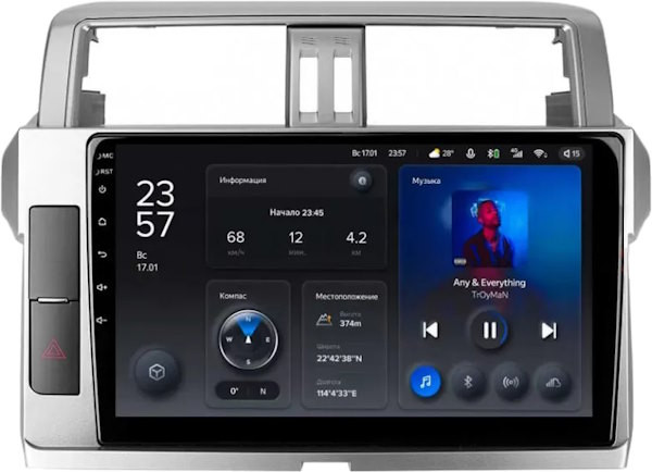 Автомагнитола Teyes X1 232Gb Toyota Land Cruiser Prado 150 (2013-2017) 10