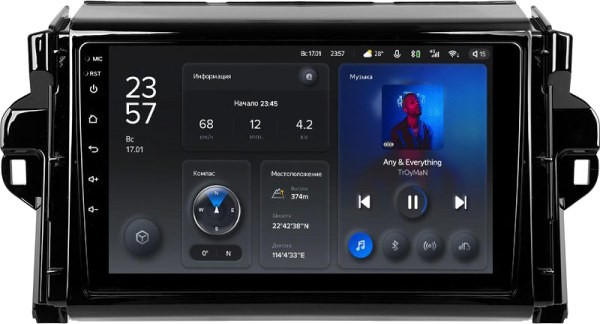 Автомагнитола Teyes X1 232Gb Toyota Fortuner 2 (2015-2018) 9