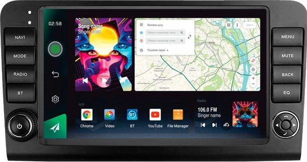 Автомагнитола Sigma PRO 9464 Mercedes-Benz ML-Class (X164) 2005-2009 F2