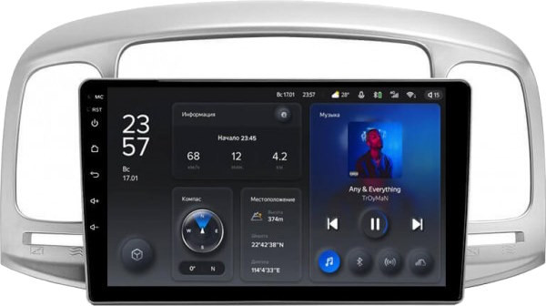 Автомагнитола Teyes X1 232Gb Hyundai Accent 3 (2006-2011) 9