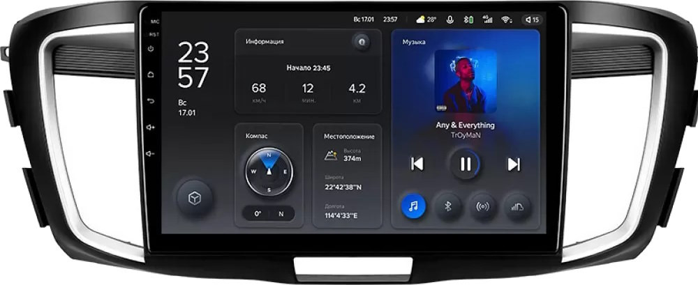 Автомагнитола Teyes X1 232Gb Honda Accord 9 (2012-2018) 10