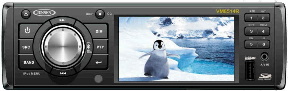 Автомагнітола Jensen VM8514