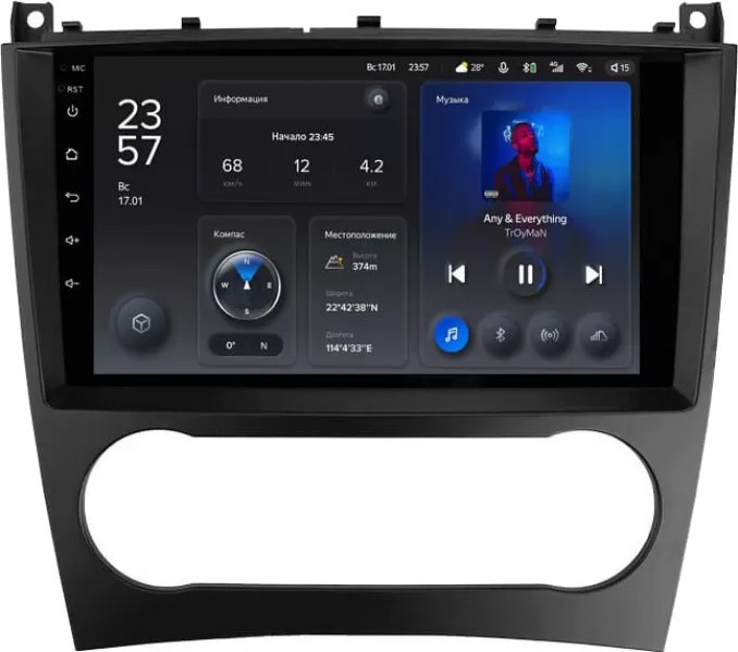 Автомагнитола Teyes X1 232Gb Mercedes-Benz C-Class (W203) (2004-2011) 9