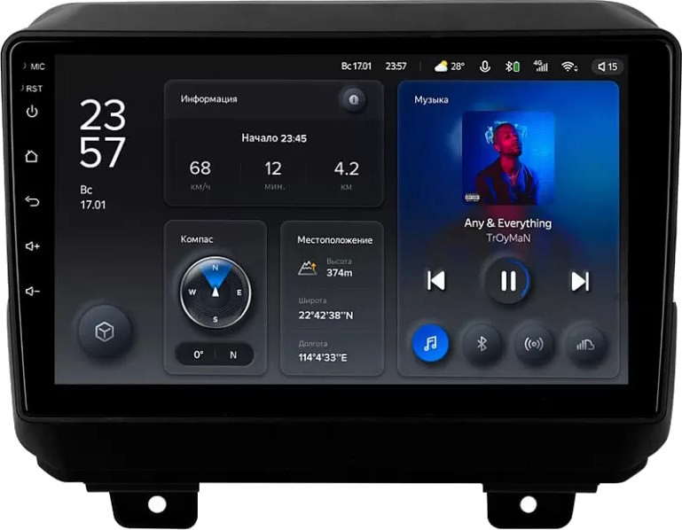 Автомагнитола Teyes X1 232Gb Jeep Wrangler (JL) (2018-2019) 10