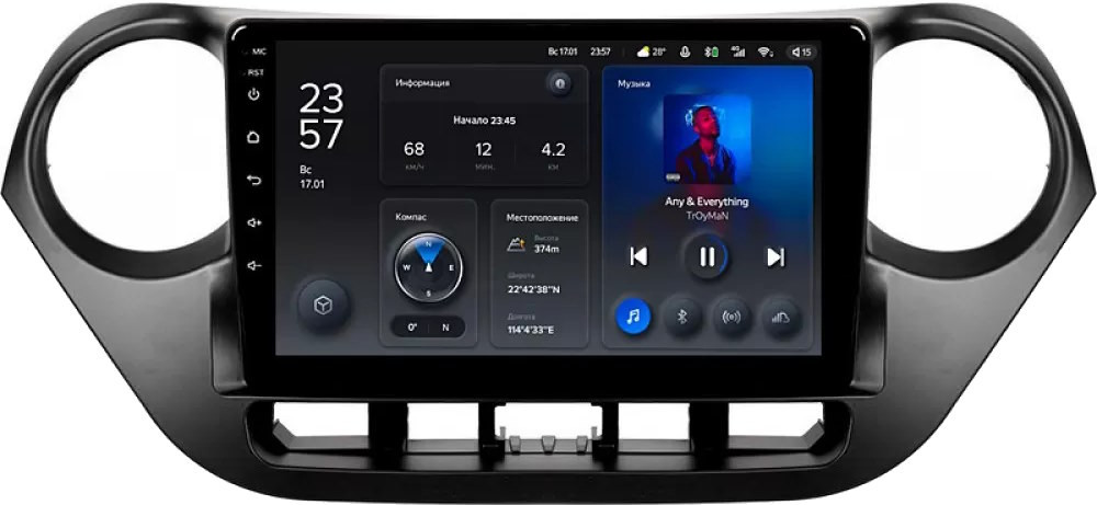 Автомагнитола Teyes X1 232Gb Hyundai i10 (2013-2016) 9