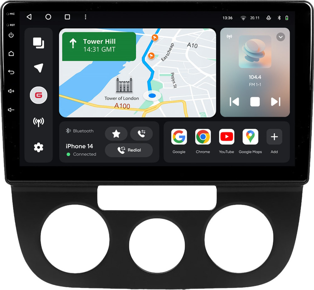 Автомагнітола Gazer T6010-1K Pro