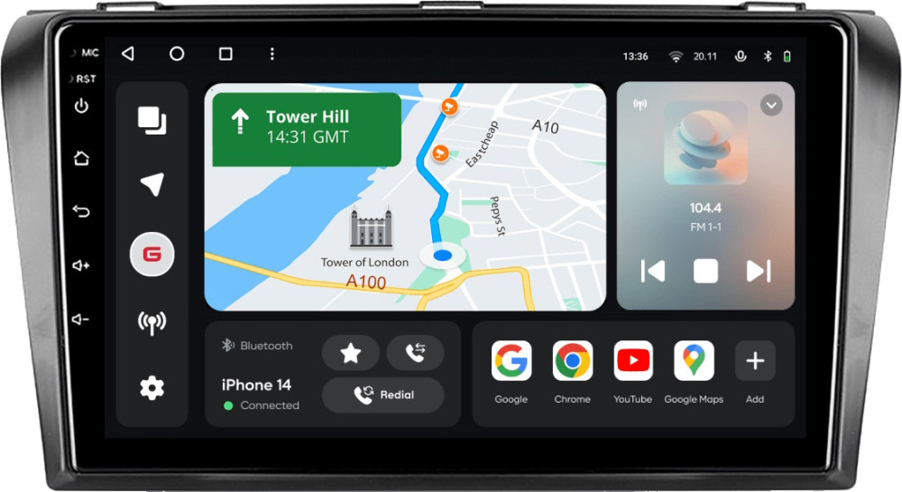 Автомагнітола Gazer T6009-BK Pro