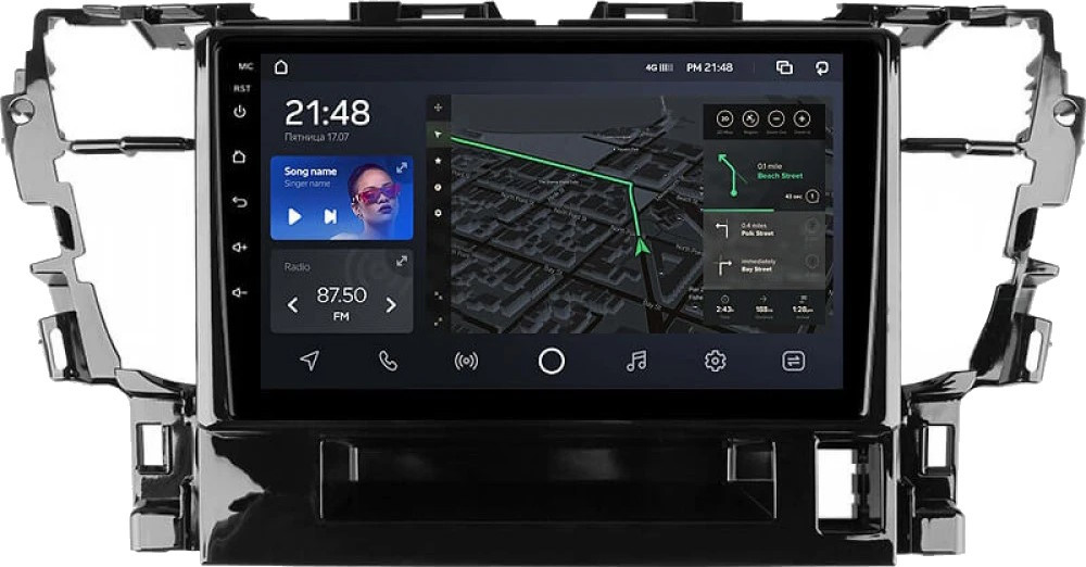 Автомагнитола AMS T1010 6128Gb Toyota Alphard H30 2015-2020