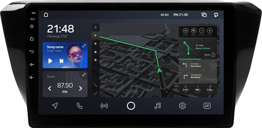 Автомагнитола AMS T1010 6128Gb Skoda Superb 3 2015-2019