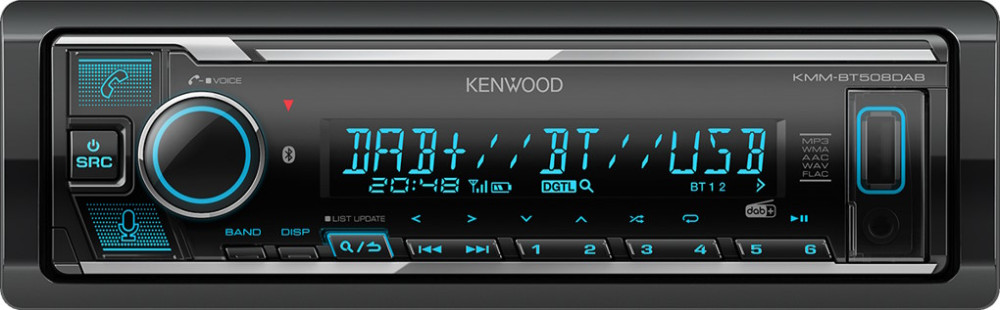Автомагнітола Kenwood KMM-BT508DAB