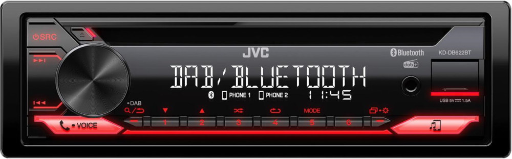Автомагнітола JVC KD-DB622BT