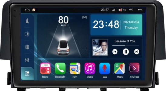 Автомагнитола Torssen F96128 4G Honda Civic 2016-2018