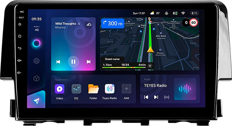 Автомагнитола Teyes CC3L 432Gb Honda Civic 10 (2015-2020) 9