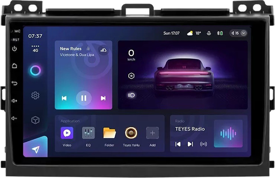 Автомагнитола Teyes CC3 2K 432Gb Toyota Land Cruiser Prado (J120) (2004-2009) (B) 9