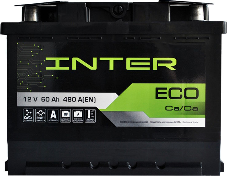 Автоакумулятор Inter ECO 6CT-60L