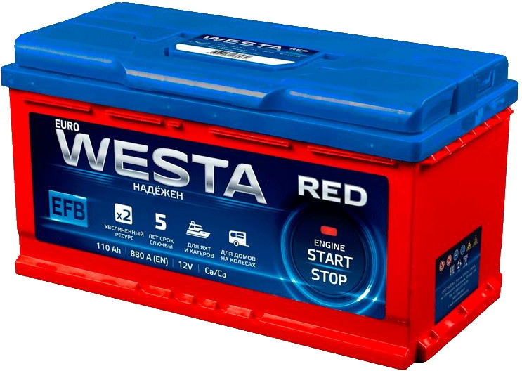 Автоакумулятор Westa Red EFB 6CT-63R
