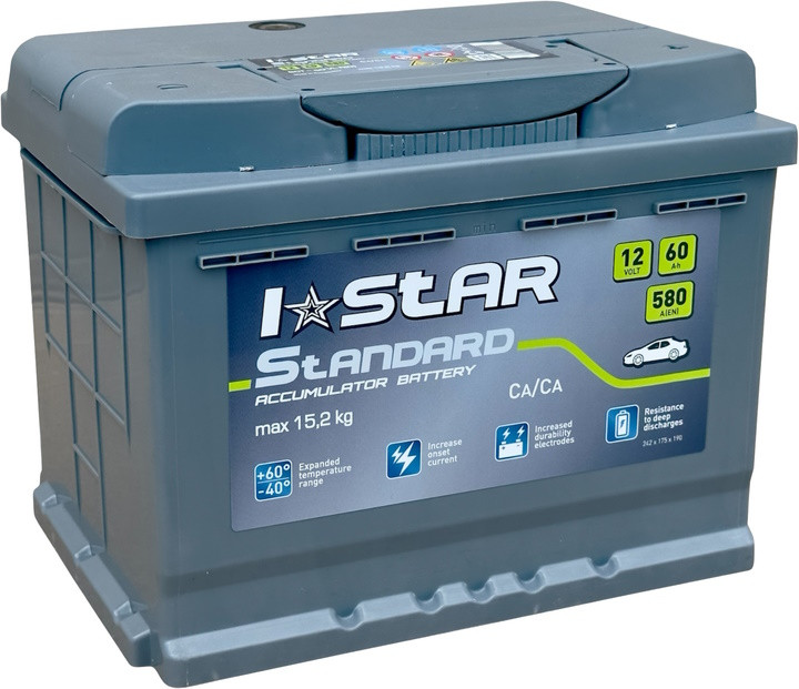 Автоаккумулятор iStar Standard 60R