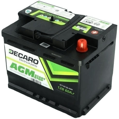 Автоаккумулятор DECARO AGM Start-Stop 60R (52371424606)