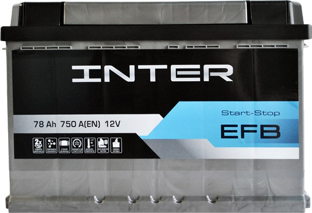 Автоакумулятор Inter EFB 6CT-63L