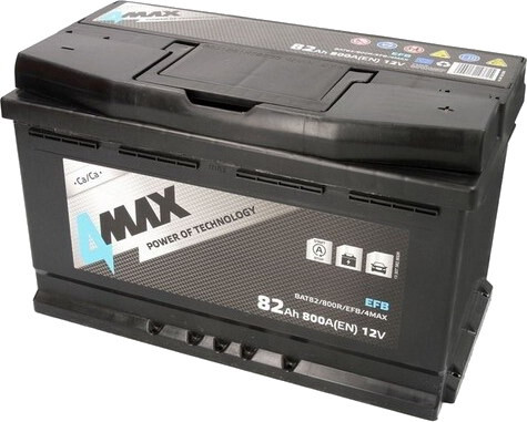 Автоаккумулятор 4MAX EFB 6CT-60RL