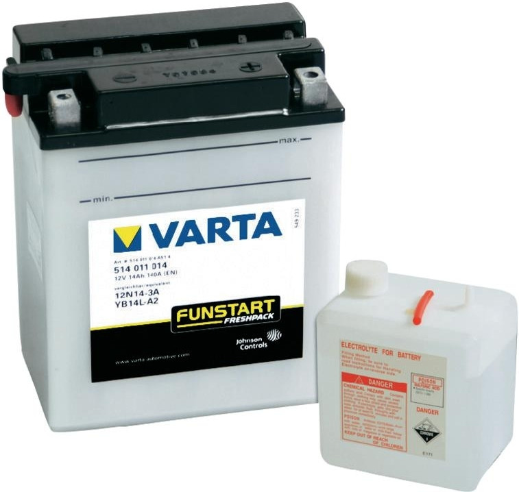Аккумулятор для мотоцикла Varta Funstart FreshPack 514011014