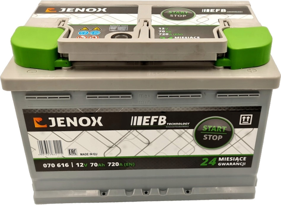 Автоакумулятор Jenox EFB 6CT-62R (062624)