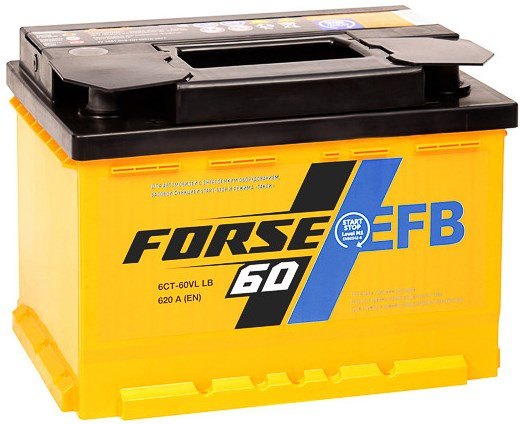 Автоаккумулятор Forse EFB 6CT-60LL