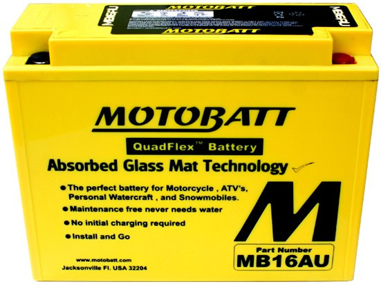 Аккумулятор для мотоцикла Motobatt QuadFlex MBYZ16HD