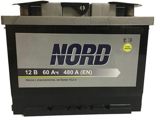 Автоакумулятор Nord Standard 6CT-60L