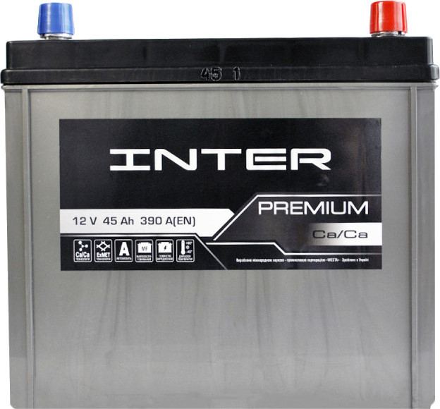 Автоакумулятор Inter Premium Asia 6CT-45R