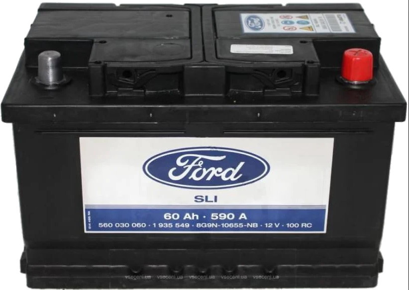 Автоаккумулятор Ford SLI 6CT-60R