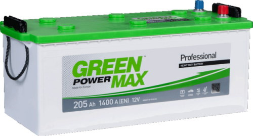 Вантажний акумулятор GREENPOWER MAX 6CT-205L (000022375