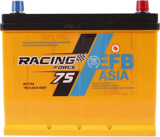 Автоакумулятор Racing Force EFB Asia 75R