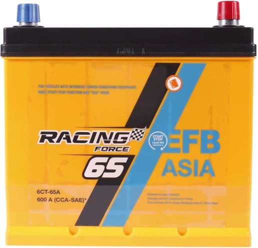 Автоакумулятор Racing Force EFB Asia 65R
