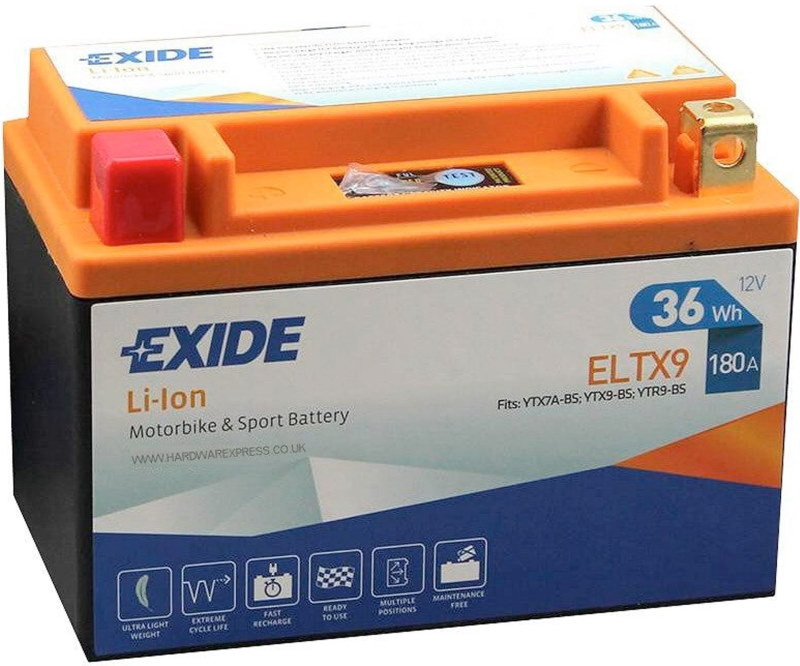 Аккумулятор для мотоцикла Exide Li-Ion ELTX9