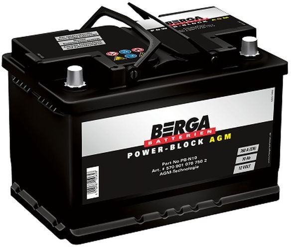 Автоакумулятор Berga Power Block AGM 70R (5709010767502