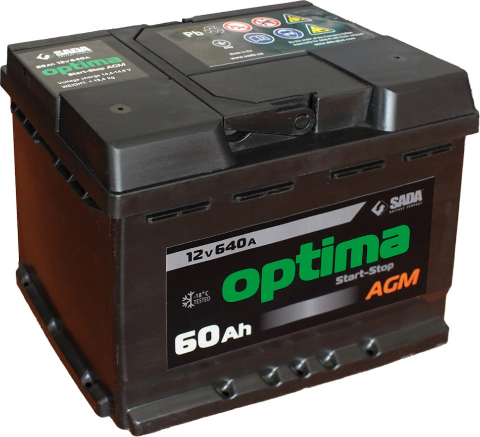 Автоаккумулятор Optima AGM 60R