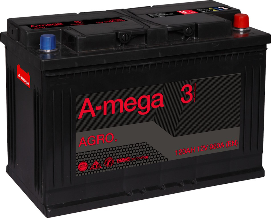 Грузовой аккумулятор A-Mega AGRO 6CT-120R
