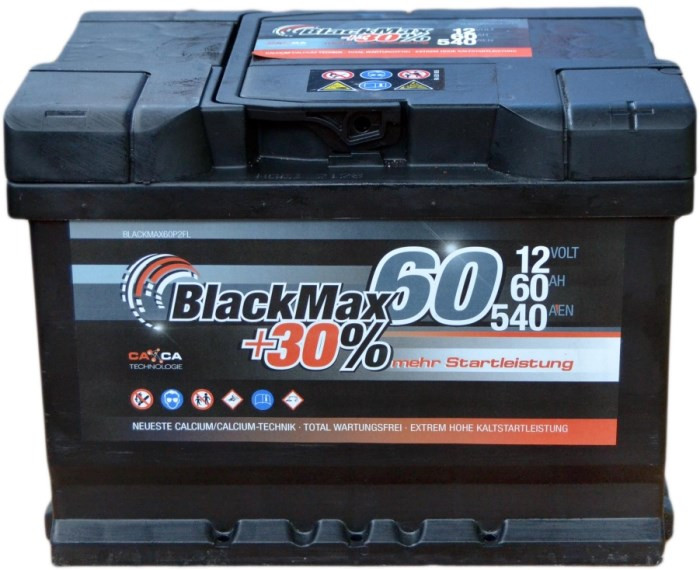 Автоакумулятор BlackMax Standard 6CT-60R (B4004