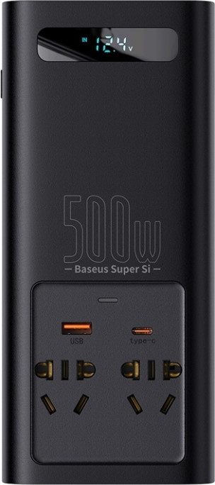 Автомобильный инвертор BASEUS Super Si Power Inverter 500W EU/CN