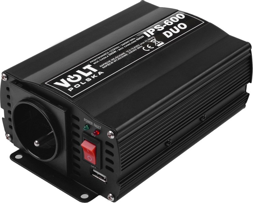 Автомобільний інвертор Volt Polska IPS-600 Duo 12-24/230V