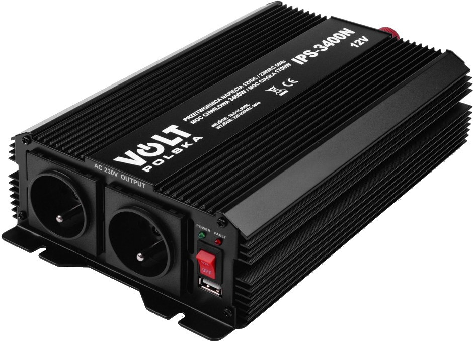 Автомобильный инвертор Volt Polska IPS-3400N 12/230V