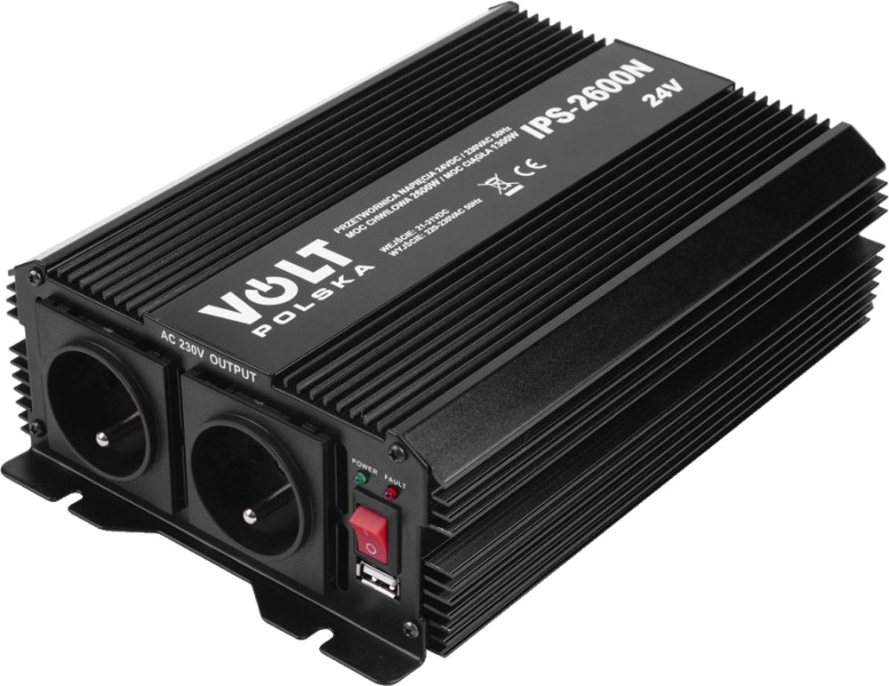 Автомобильный инвертор Volt Polska IPS-2600N 24/230V
