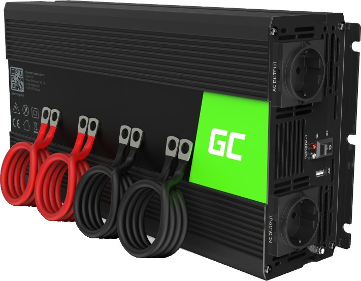 Автомобильный инвертор Green Cell Car Power Inverter 12V to 230V 2000W/4000W Pure Sine